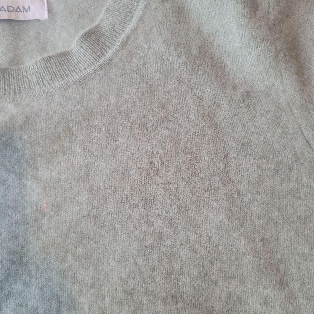 NAADAM Sage Green Cashmere Crew Neck Sweater - Picture 4 of 7